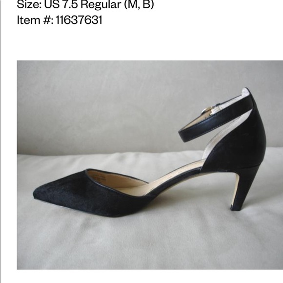 Enzo Angiolini black heels with ankle strap - Picture 3 of 8